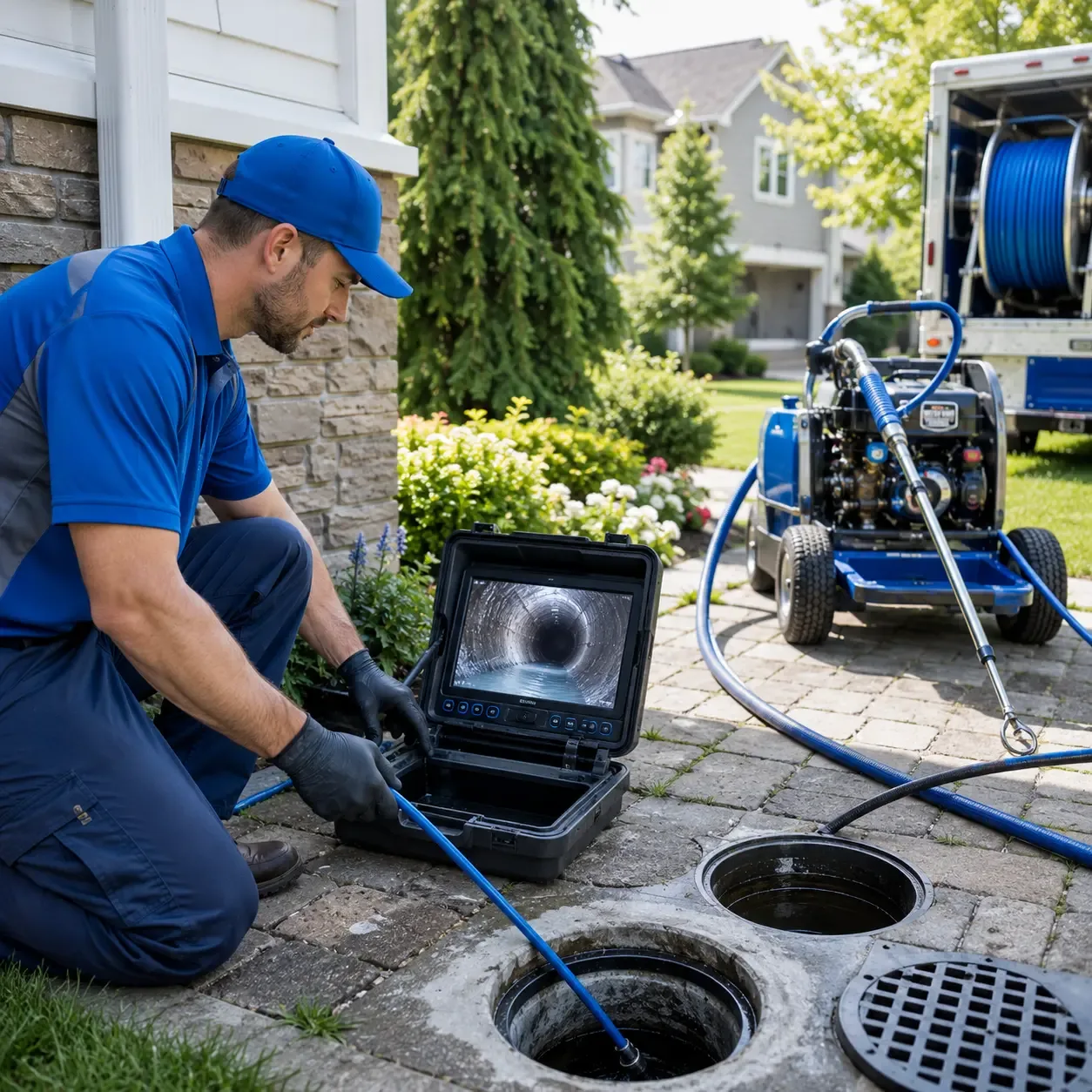 Outdoor drain cleaning professionals serving Portland, TX
